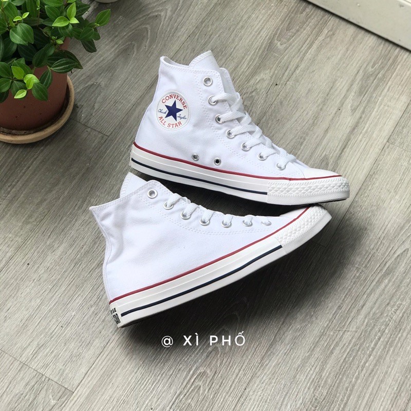 Giày Converse Chính Hãng Trắng Classic cổ cao ( Hàng trưng bày Store)