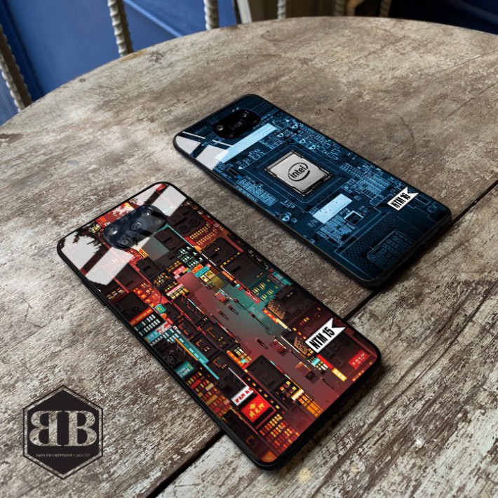 Ốp lưng kính cường lực Xiaomi Poco X3 NFC / Poco X3 Pro hình nội thất máy sáng tạo