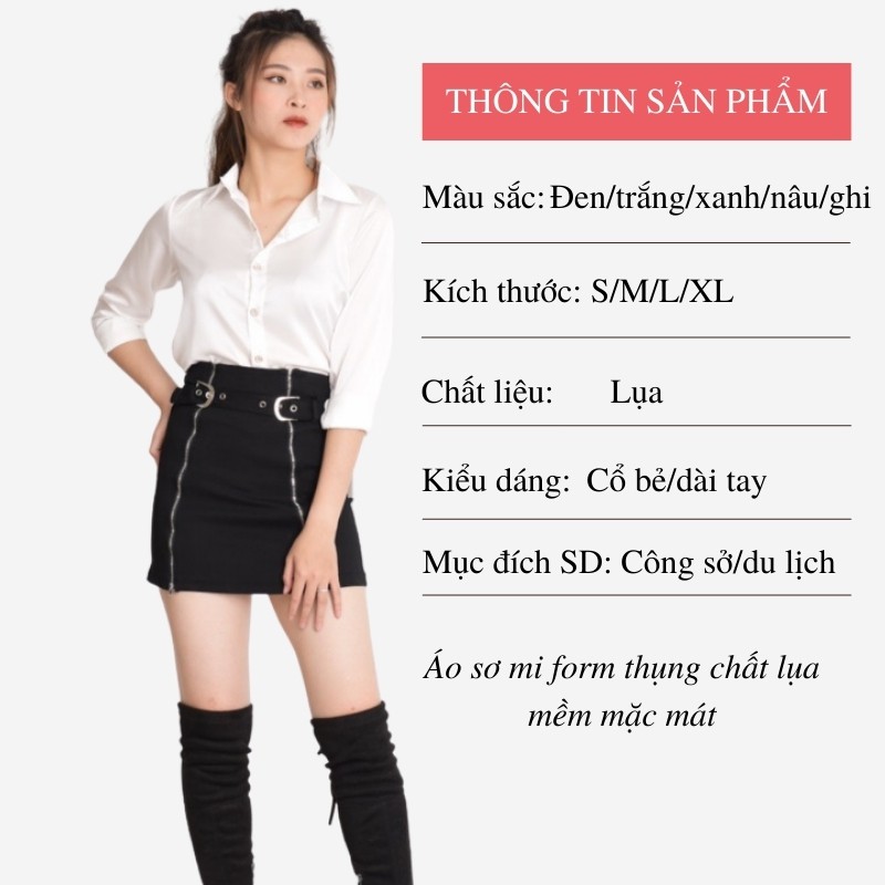 [Mã FAMAYWA giảm 10K đơn 50K] Áo sơ mi nữ, sơ mi nữ lụa tay dài trong bộ sưu tập áo công sở 2021 | BigBuy360 - bigbuy360.vn