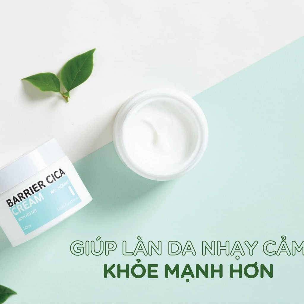 Kem Dưỡng Trắng Da Mặt Nâng Tone - Ngừa Mụn Barrier Cica Cream 50ml Thải Độc Và Tái Tạo Da - Nâng Cơ Dưỡng Ẩm Hàn Quốc