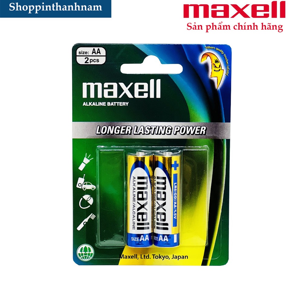 Hộp 20 viên (10 vỉ) Pin AA / Pin AAA Maxell alkaline chính hãng