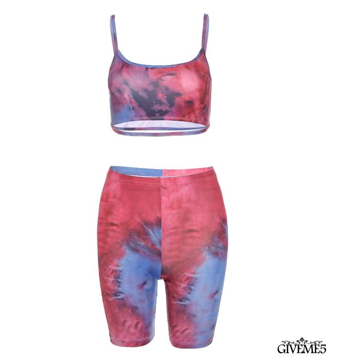 Set Áo Lửng Hai Dây Và Quần Short Lưng Cao Quyến Rũ Dành Cho Nữ