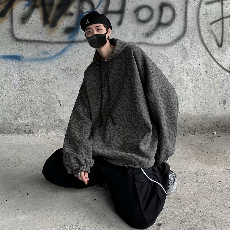 2020 Korean Fashion Style Long Sleeve Loose Hoodie For Men
