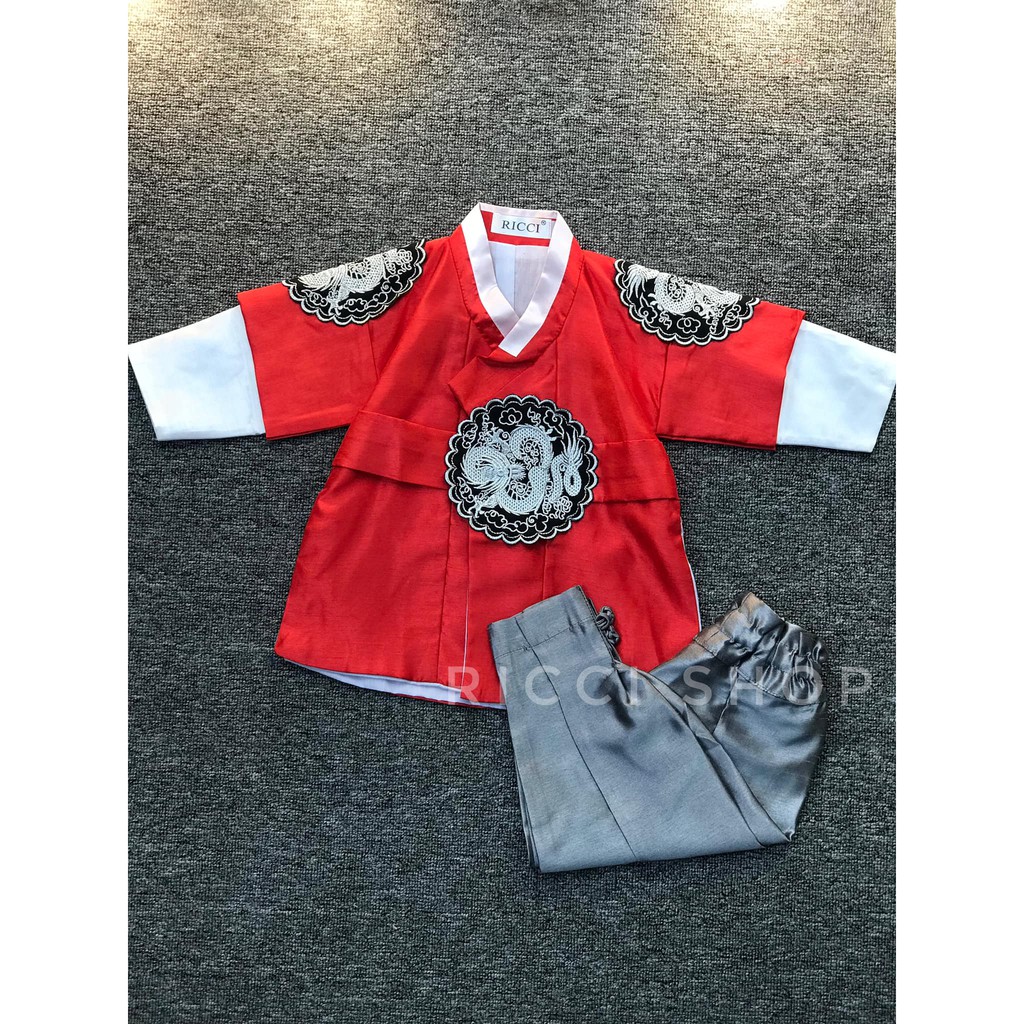 Hanbok bé Trai - Đỏ