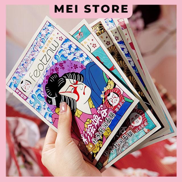 Mặt Nạ Hình Gesha Feotznw Painted Patch Mask Niacinamide Dưỡng Ẩm Thu Nhỏ Lỗ Chân Lông