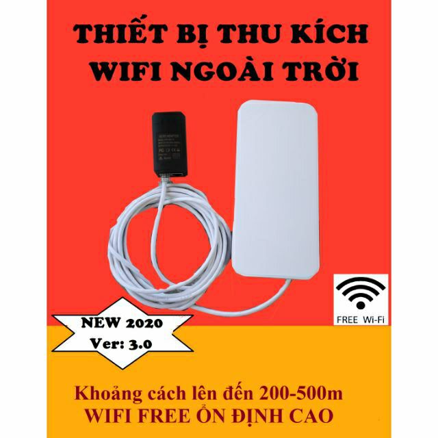 kích sóng wifi, thu sóng wifi từ 200m đến 500m