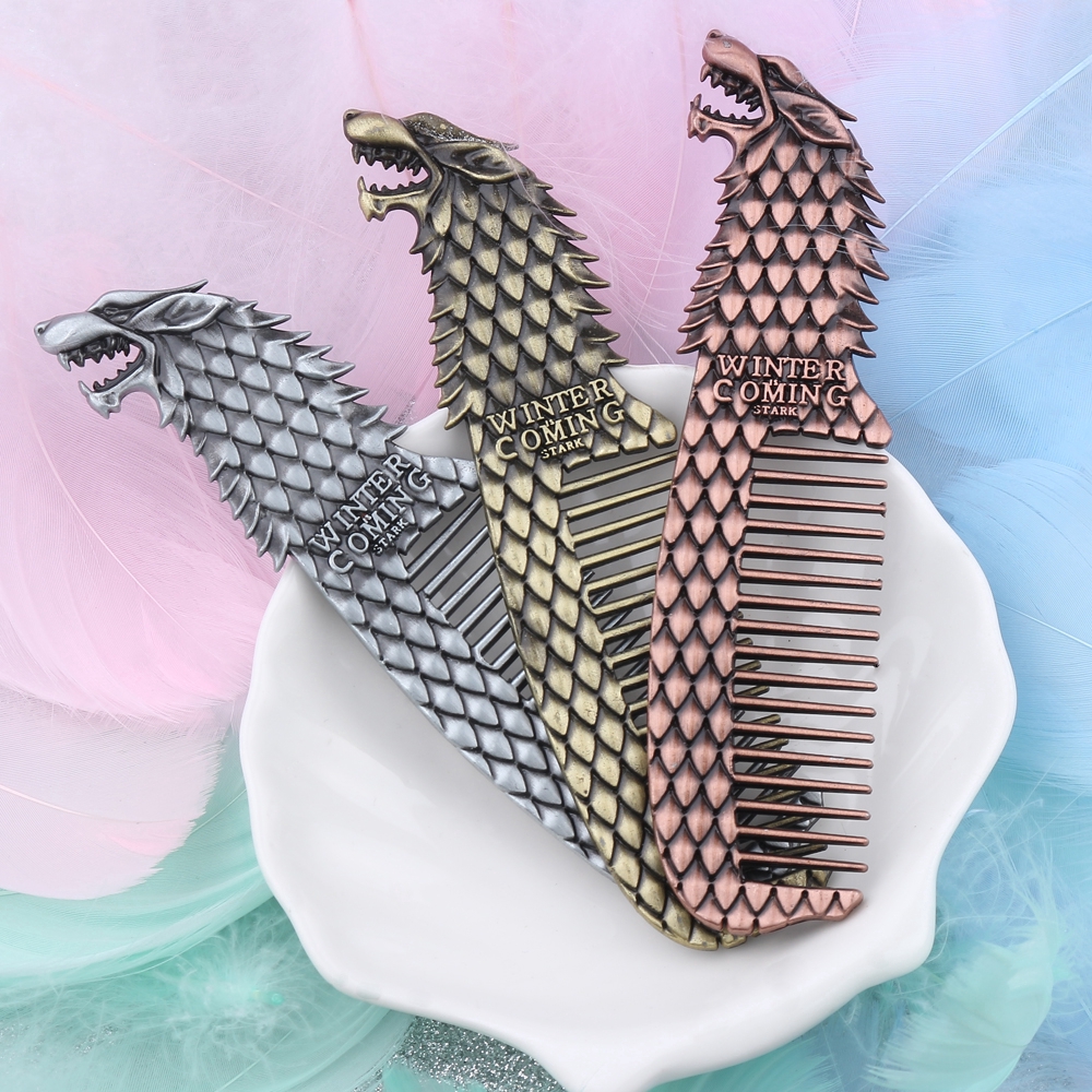 Game of Thrones Makeup Comb House Stark Metal Cosmetic Cosplay Women Jewelry Gift