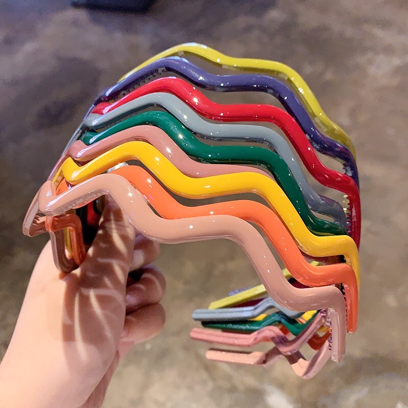 Bờm Cài Tóc Thiết Kế Độc Đáo Lượn Sóng Thời Trang Hàn Quốc