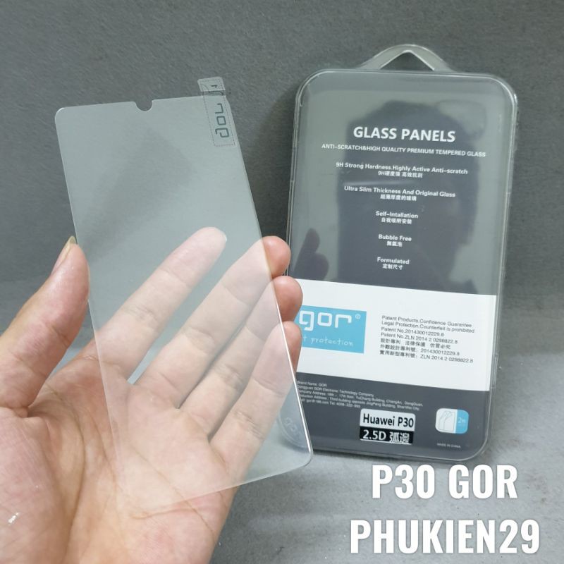 [Huawei P20 Pro/ P30/ P40] Kính cường lực cao cấp chống bám vân tay GOR