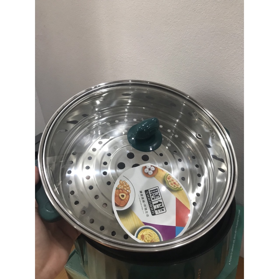 Nồi lẩu mini Shanban 26cm chống dính, nồi nấu đa năng chiên - xào - hấp tiện lợi