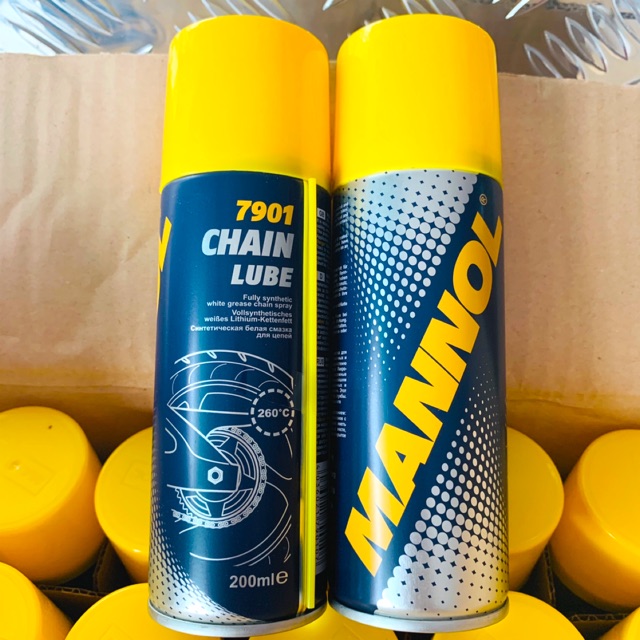 MANNOL 7901 Chain Lube - Dưỡng Sên Cao Cấp Không Văng 200ML Made in Germany