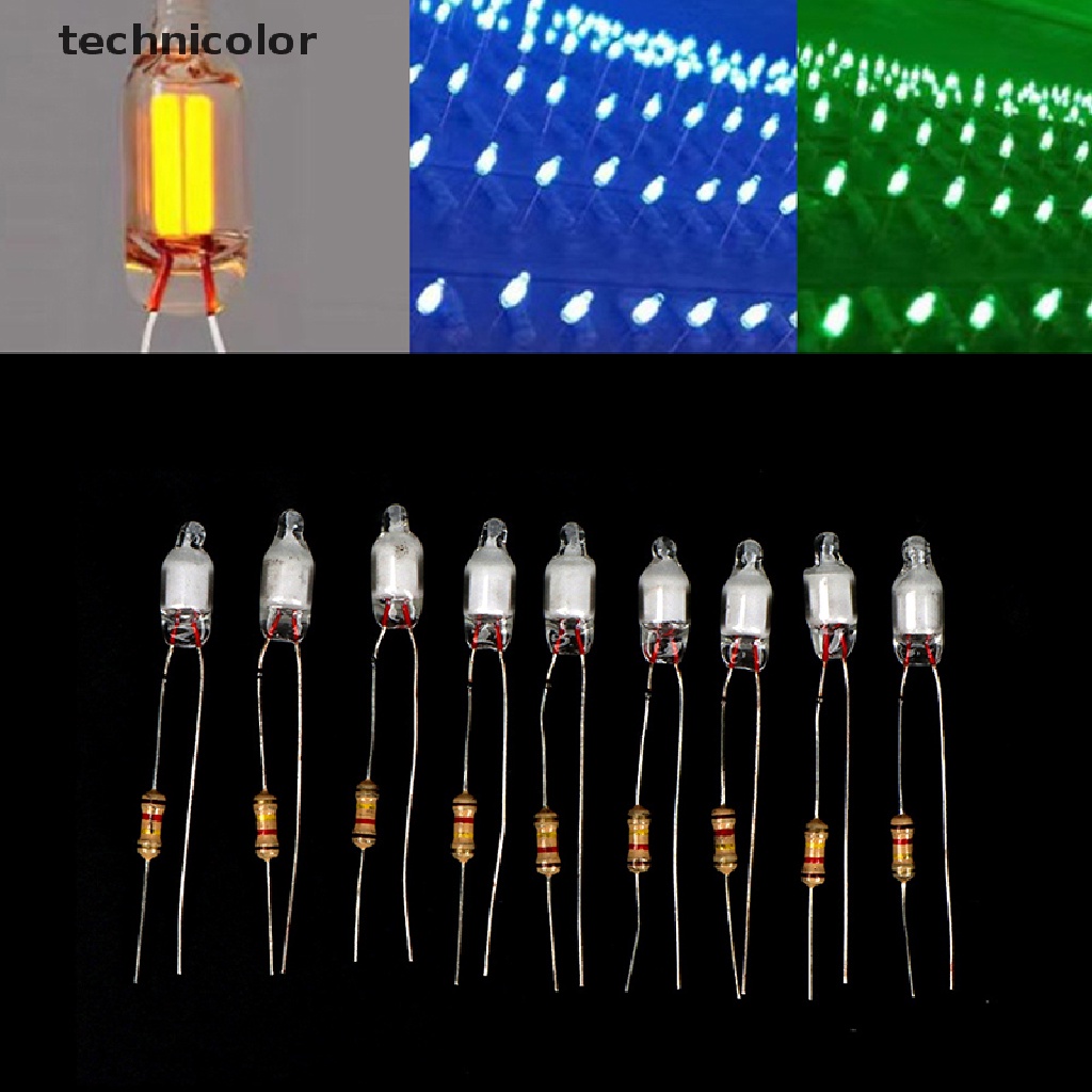 Set 10 Bóng Đèn Neon 4 * 10mm 5 * 13mm Đa Năng Tiện Dụng 220V