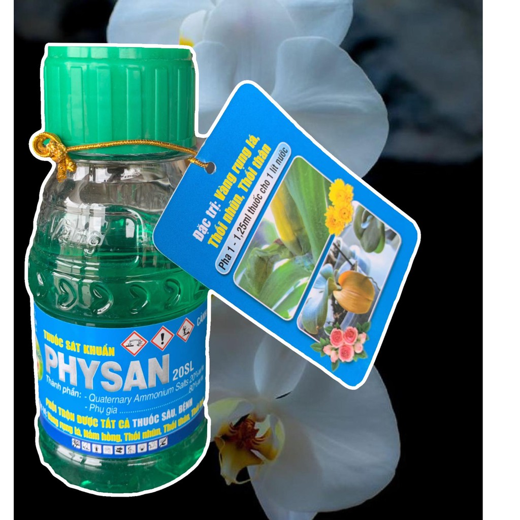 Thuốc sát khuẩn cây trồng PhySan 20SL - Diệt vi khuẩn thối nhũn trên phong lan (chai 100ml)