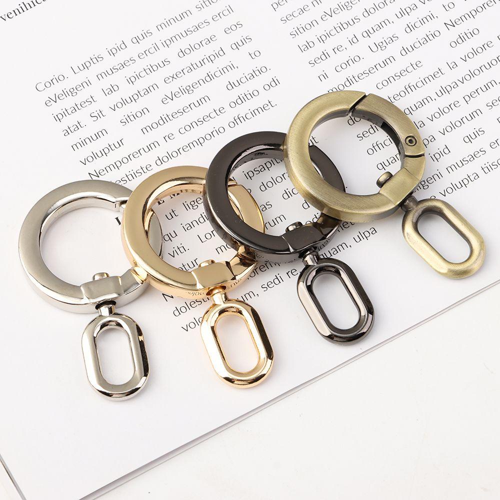 BORAG Khóa Dây Nịt Túi Xách Dạng Chữ O Mạ Kẽm Màu Đen / Vàng / Bạc / Đồng