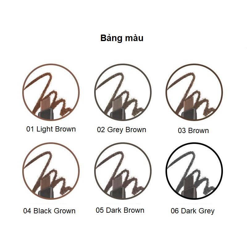 Chì kẻ mày ngang TFS Designing Eyebrow Pencil 2 đầu Hold Live