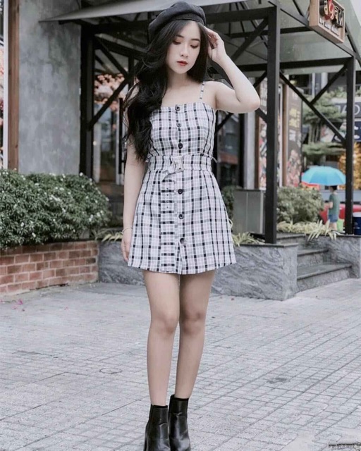 Váy Lilith Design kẻ sọc