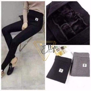 Quần legging lót lông logo mèo