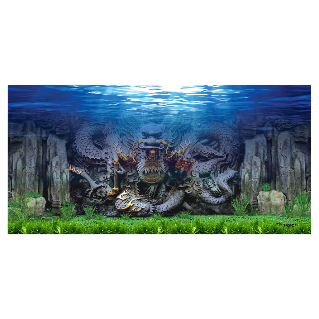 TRANH DECAL DÁN HỒ CÁ 3D_DECAL NÀNG THƠ