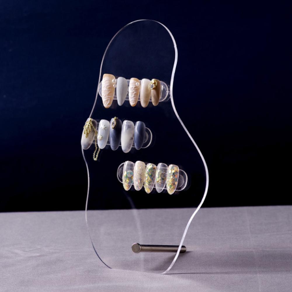 USNOW Khay Trưng Bày Móng Tay Giả Trong Suốt Có Thể Tháo Rời