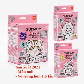 Túi trữ sữa sunmun thái lan hộp 120 túi/100ml/250ml