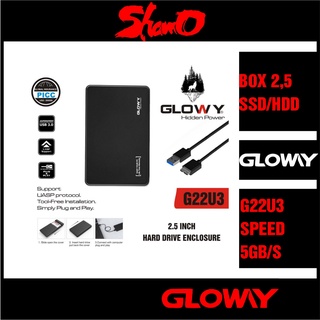 Mua Box ổ cứng 2 5  Gloway G22U3 – Sata3.0 – USB3.0 - Nhựa ABS đen – CHÍNH HÃNG – Bảo hành 12 tháng