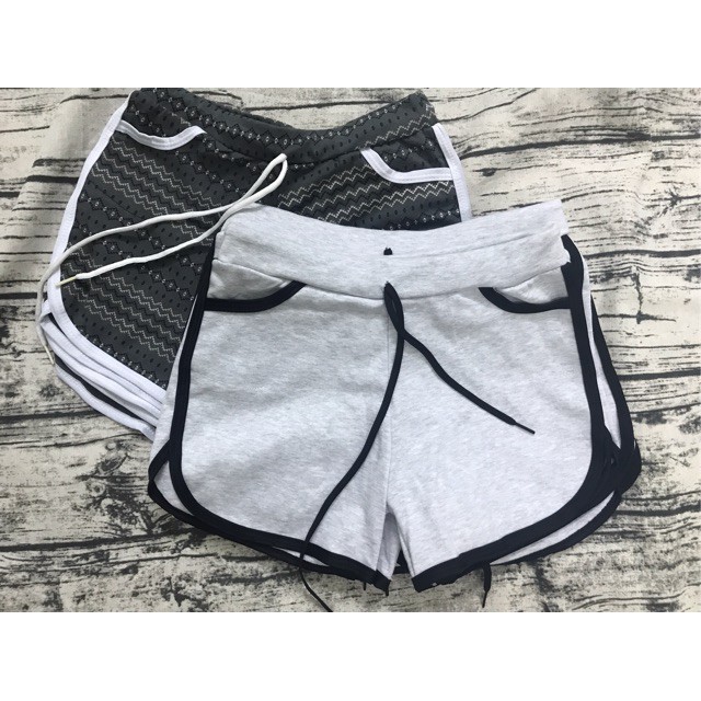 Quần short đùi nữ thể thao chất thun dày dặn co giãn thoải mái