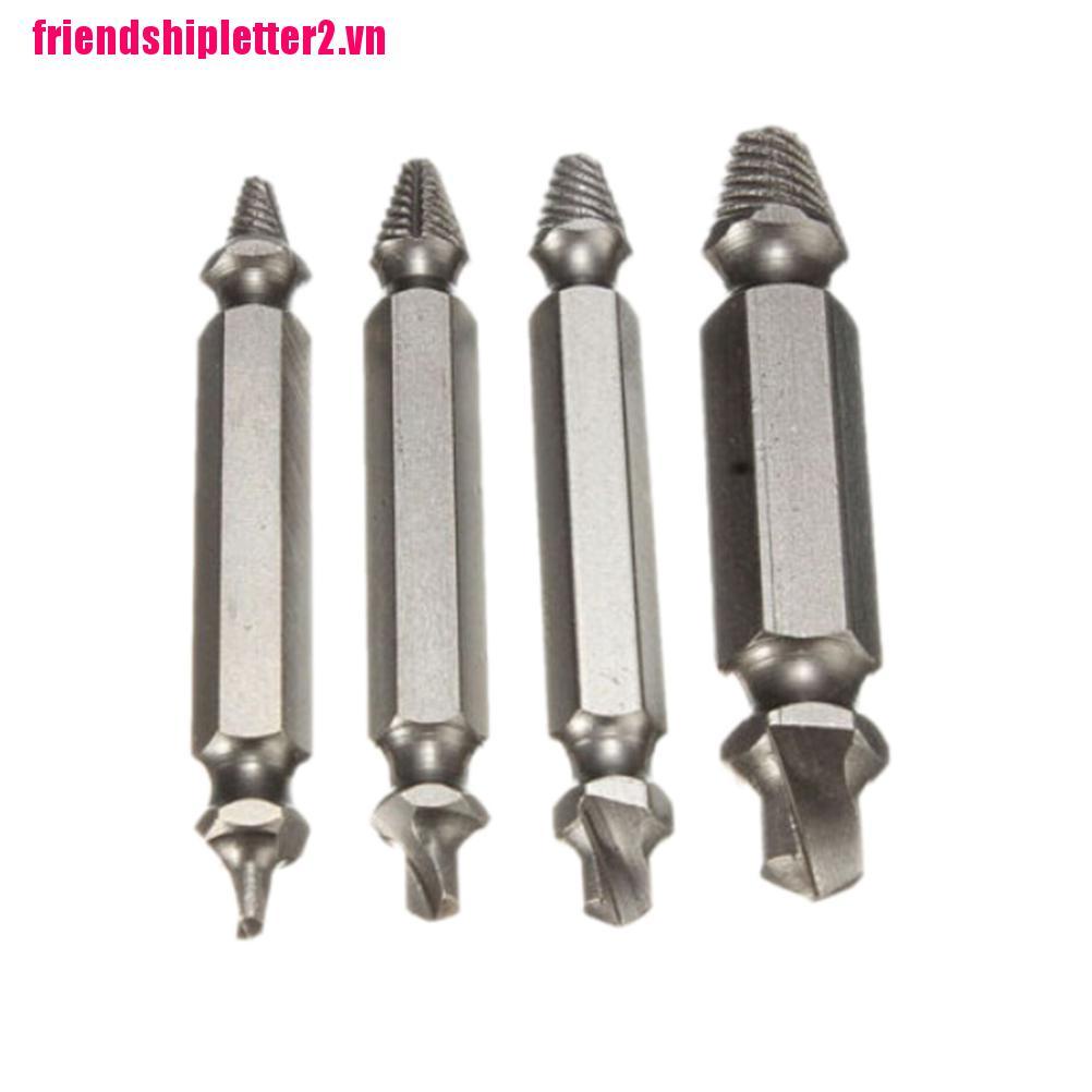 Set 4 dụng cụ tháo vít gãy hỏng 2 đầu tiện dụng chất lượng cao
