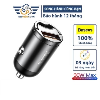 Tẩu sạc điện thoại baseus hỗ trợ sạc nhanh qc 4.0 usb 3.0 5a cao cấp cho xe hơi