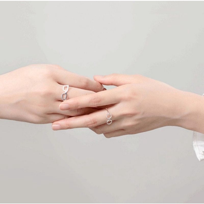 Nhẫn bạc mắt kính hở 🌼YN JEWELRY
