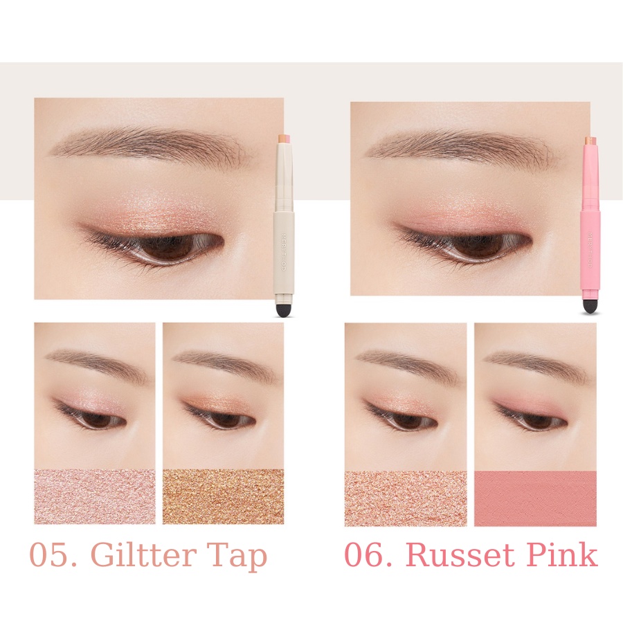 Phấn mắt dạng thỏi 2 tông màu Merythod Two Tone Eyeshadow 0.9g