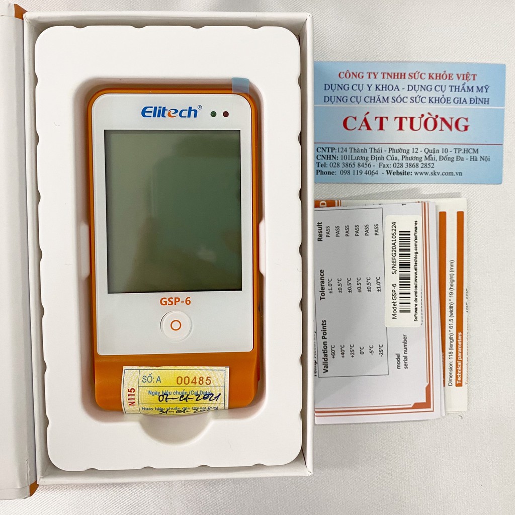 Nhiệt ẩm kế tự ghi Elitech GSP-6