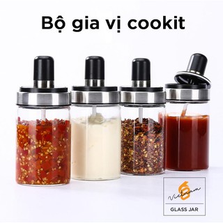 COMBO 03 BỘ GIA VỊ COOKIT ĐA NĂNG + 02 CHAI VÒI RÓT CAO CẤP