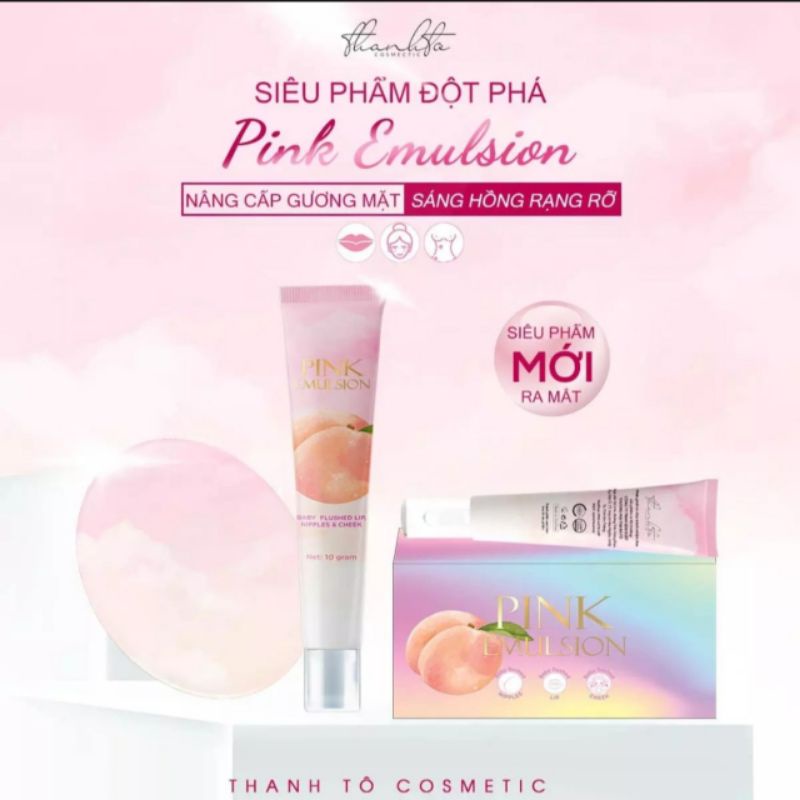 [ CHÍNH HÃNG SỈ ] KEM HỒNG MÁ HỒNG MÔI PINK EMULSION