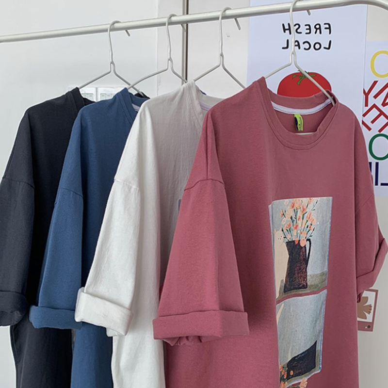 Áo thun tay ngắn dáng rộng thời trang cho nam & nữ | BigBuy360 - bigbuy360.vn