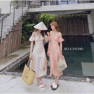 Ruly.studio - Đầm xẻ tà có sẵn mút ngực
