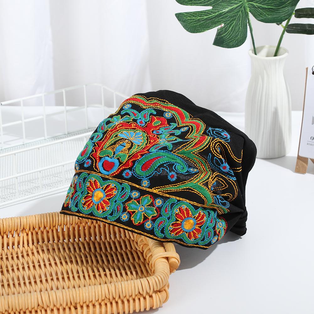 Mũ Trùm Đầu Họa Tiết Hoa Phong Cách Mexico Cho Nữ