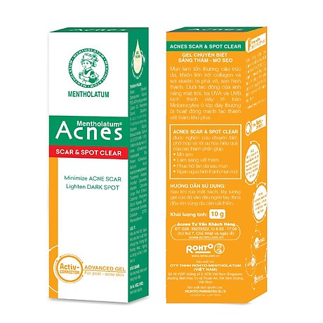 Gel mụn chuyên biệt sáng thâm mờ sẹo Acnes Scar Spot Clear 10g