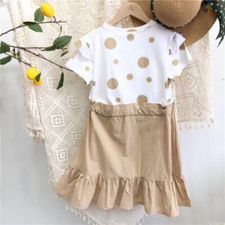 váy chấm bi mickey bé gái sz đại