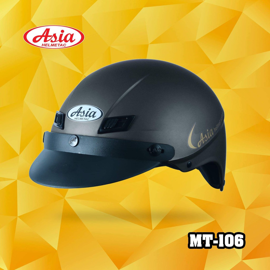 Mũ Bảo Hiểm ASIA 106  Chính Hãng -Bảo Hành 12 Tháng.