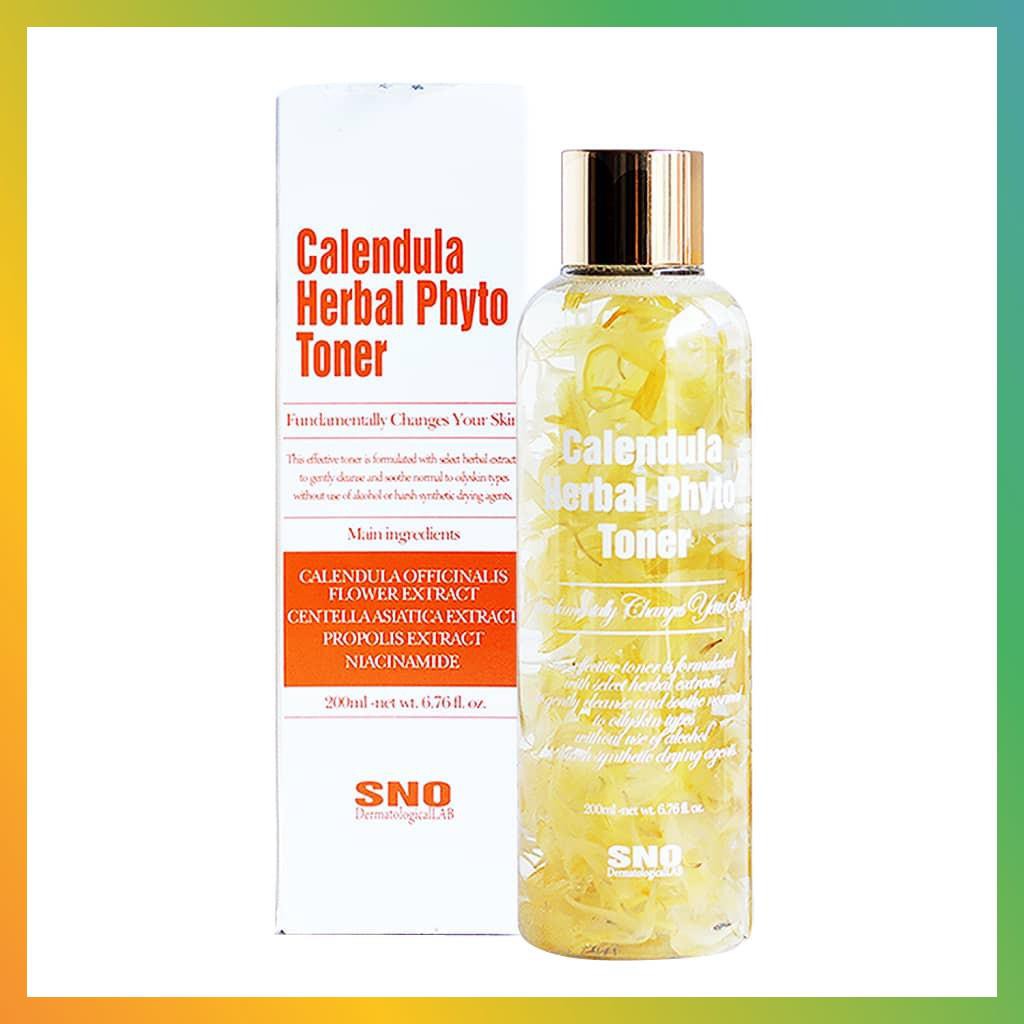 Nước Hoa Cúc SNO Chứa Cánh Hoa Tươi Calendula Herbal Phyto Toner