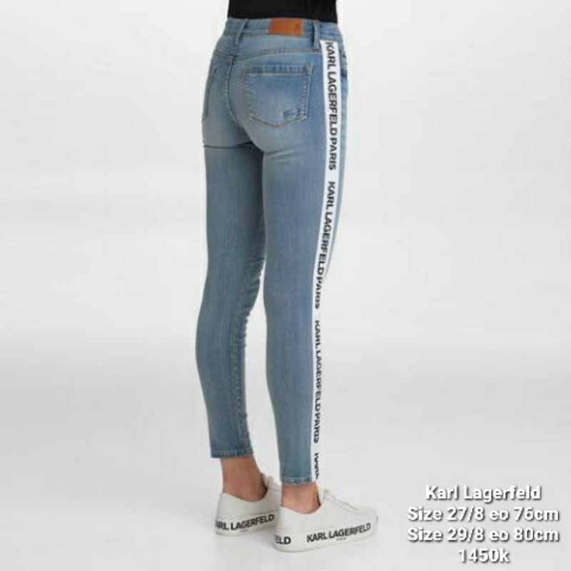 Quần jean Nữ Karl Lagerfeld The KarlvSkinny Mid Rise Above Ankle Slim Leg