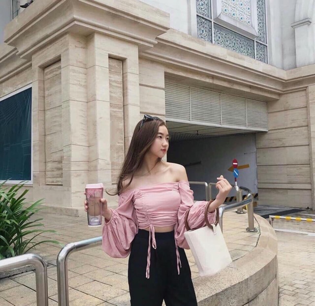 Áo Kiểu Rút Dây 2 Bên Cực Xinh