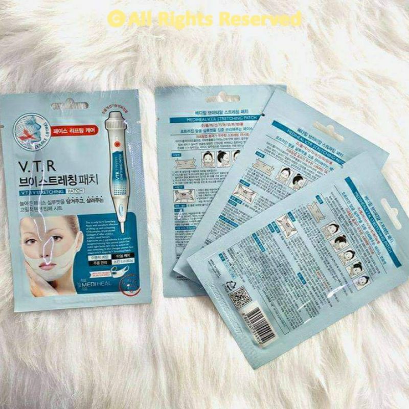 Mặt Nạ Nâng Cơ, Giảm Mỡ Thừa Tạo Hình V-Line Mediheal Clinic V.t.r Stretching V-line Patch