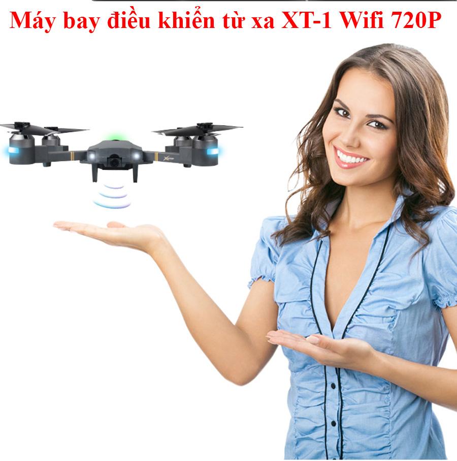 Flycam XT-1 Động Cơ Mạnh,Camera Chống RungMáy Bay Điều Khiển Từ Xa Xt-1 Kết Nối Wifi Quay Phim Chụp ảnh Full Hd 720P