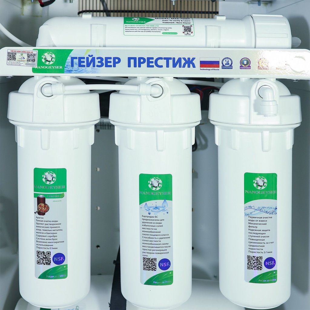 Máy lọc nước Nóng Lạnh Nguội Nano Geyser GB50, Công nghệ lọc tinh khiết RO, BH 5 năm