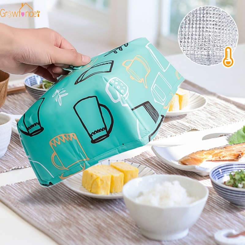 1 Lồng Bàn Đậy Thức Ăn Giữ Ấm Chống Ruồi Muỗi Bằng Lá Nhôm Có Thể Gấp Gọn