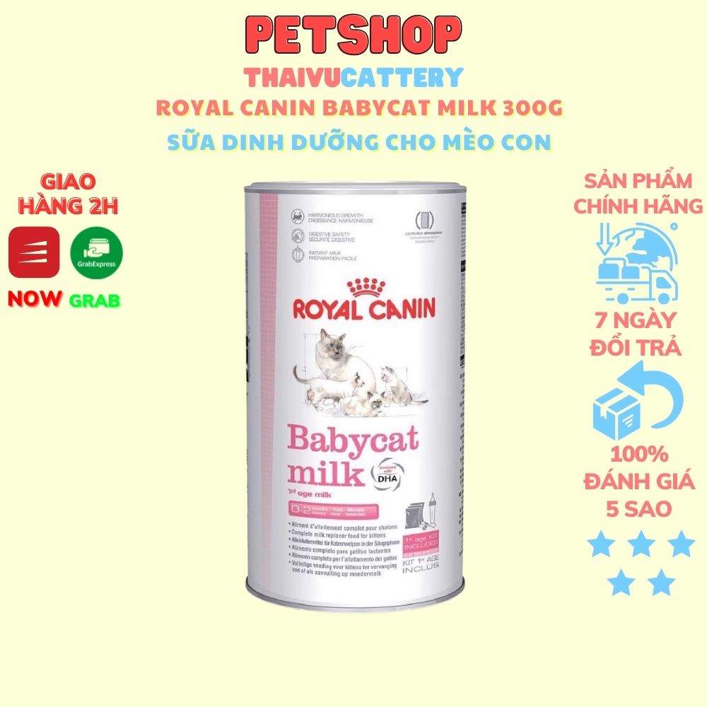 Sữa dinh dưỡng cho mèo con Royal Canin Babycat milk 300g