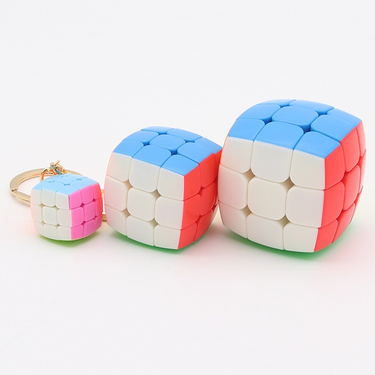 Yongjun Mini Keychain Bread 3x3x3 Magic Cube Key Ring Decoration Cube toys Móc khóa họa tiết khối lập phương 3x3x3 dễ thương