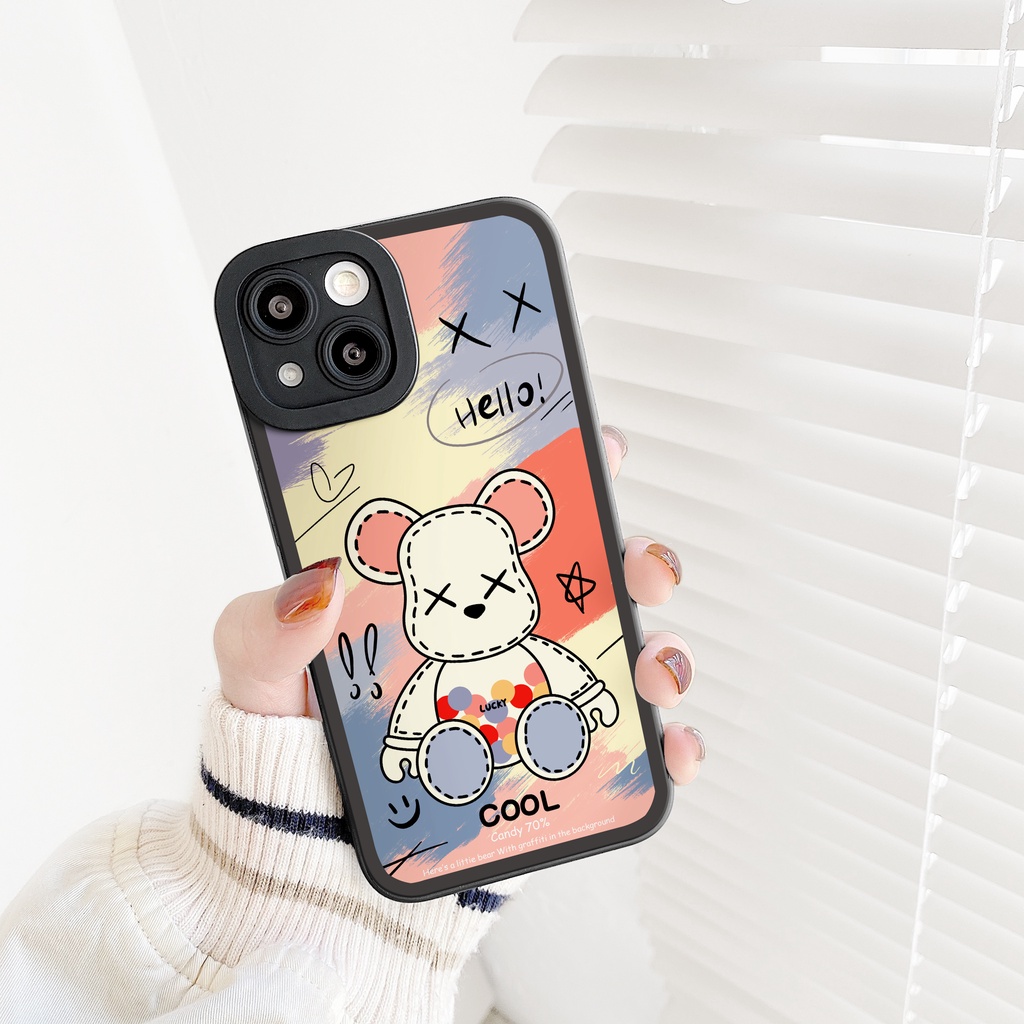 Ốp lưng iphone Candy Kaws cạnh vuông 6/6plus/6s/6splus/7/7plus/8/8plus/x/xs/11/12/13/14/pro/max/promax/plus/shin/case