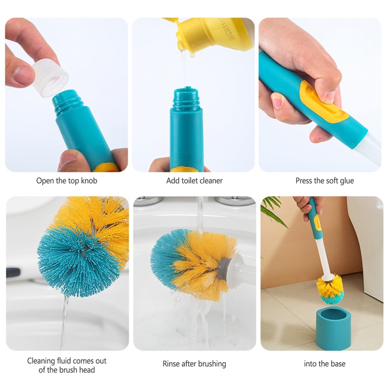 Bàn Chải Vệ Sinh Toilet Cán Dài Tiện Lợi